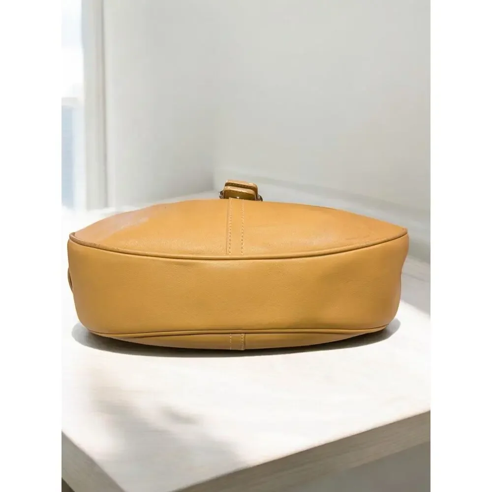 Vintage Coach 7548 Hamptons Leather Buckle Hobo Bag & Wristlet